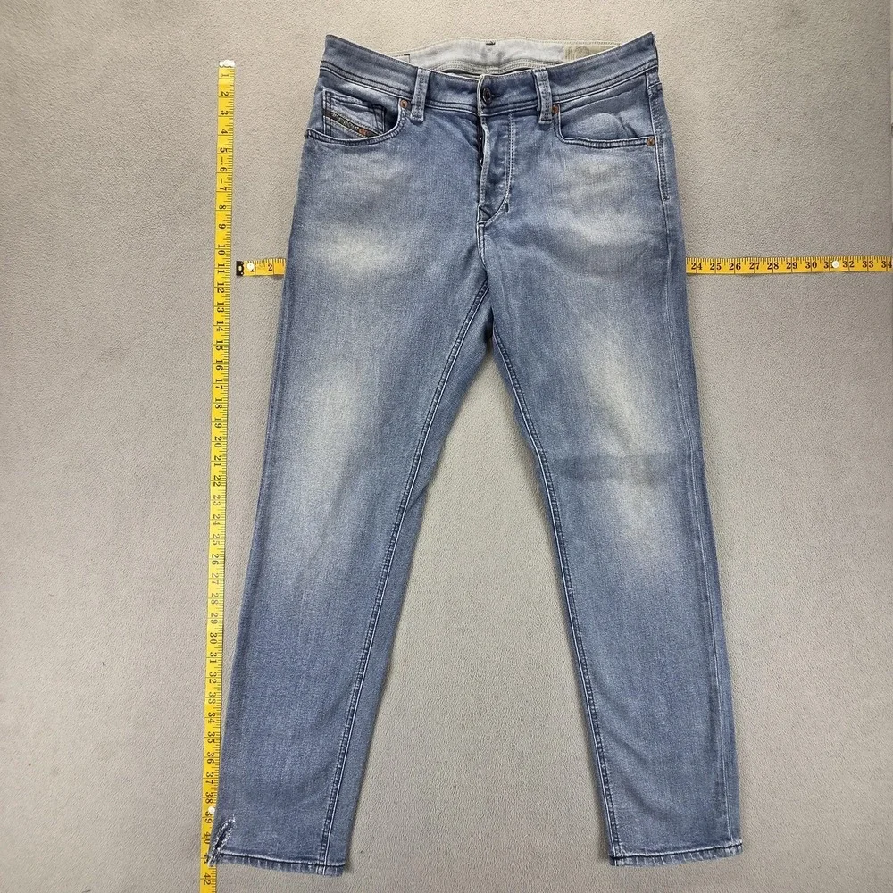 Diesel Jeans Mens 32x32 Blue Larkee Beex Regular Tapered Button Fly 084RB‎
